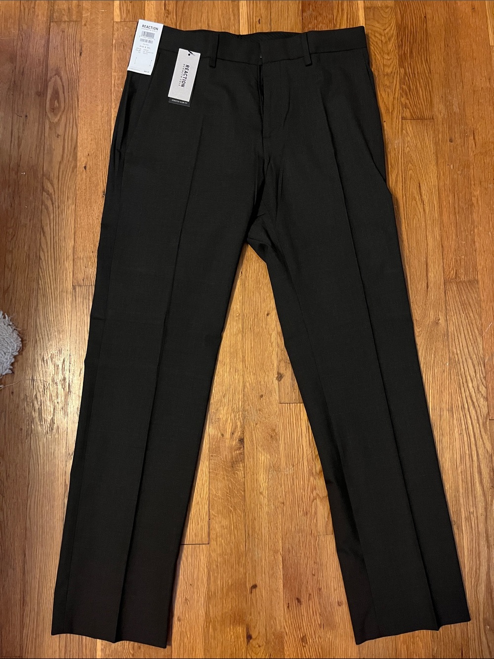 Kenneth Cole Black Men's Dress Trousers